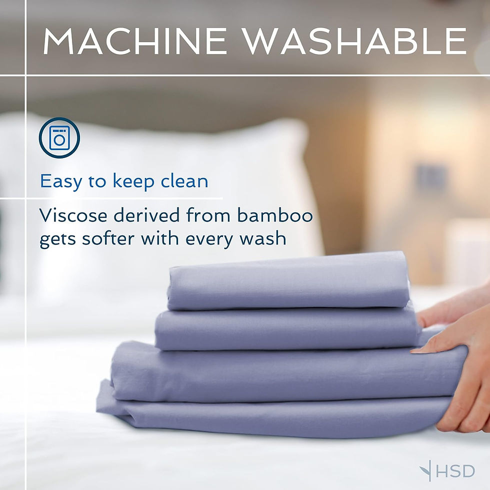 Hotel Sheets Direct Cooling Bamboo Viscose Sheets – Flat and Fitted Sheet with Pillowcases