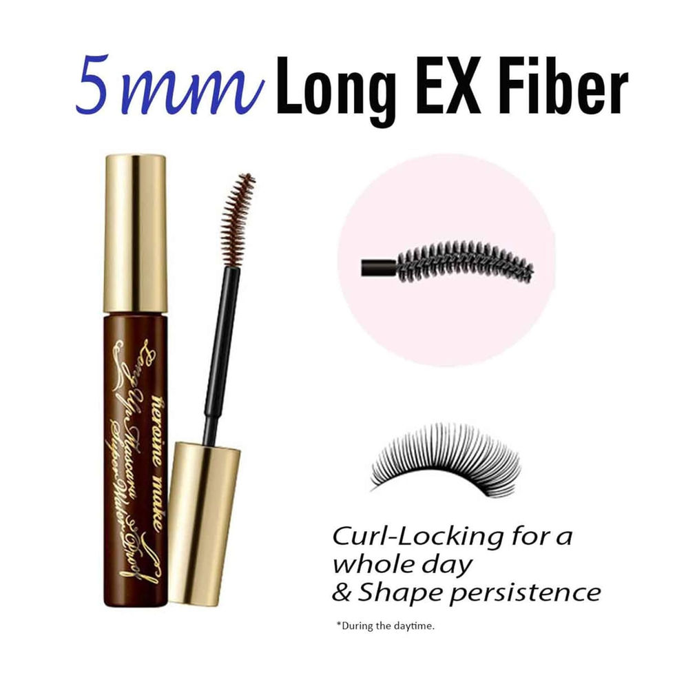 HEROINE MAKE Long & Curl Tubing Fiber Mascara Packaging