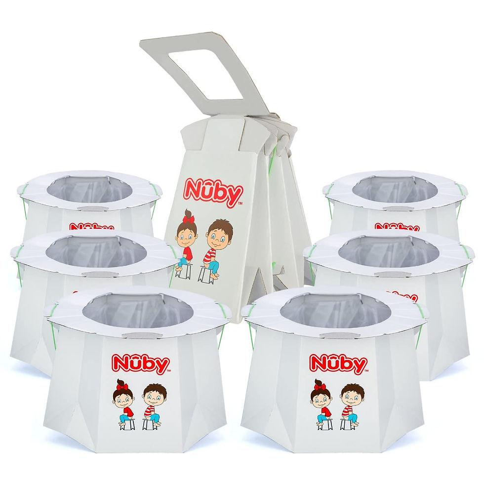 Nuby Disposable Travel Potty with Liner 6 Pack – Box Front View