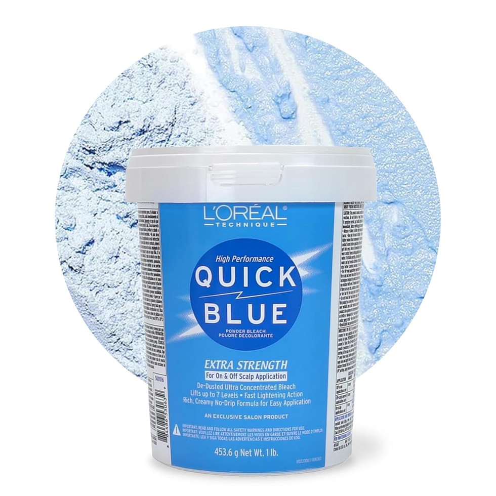 L'Oreal Technique Quick Blue High Performance Bleach Powder 1 lb Front Jar View