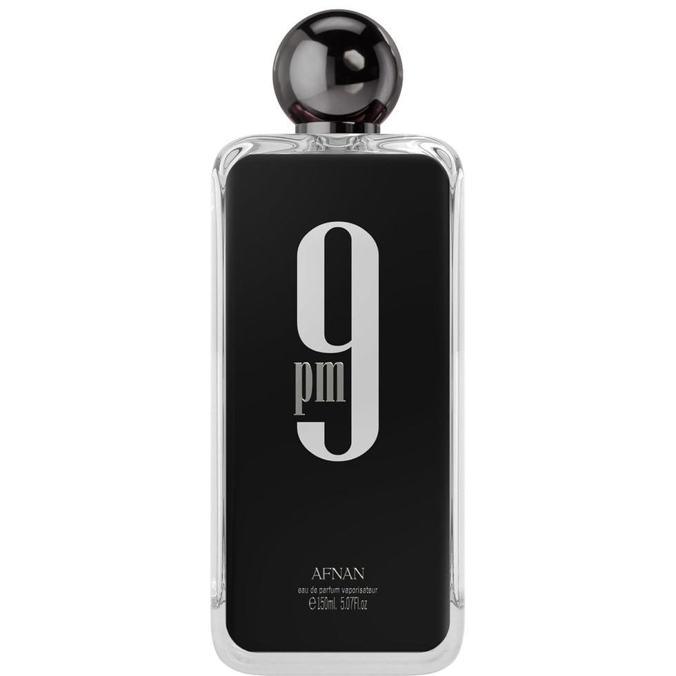 Afnan 9 PM Eau De Parfum for Men 3.4 Fl. Oz Bottle Front View