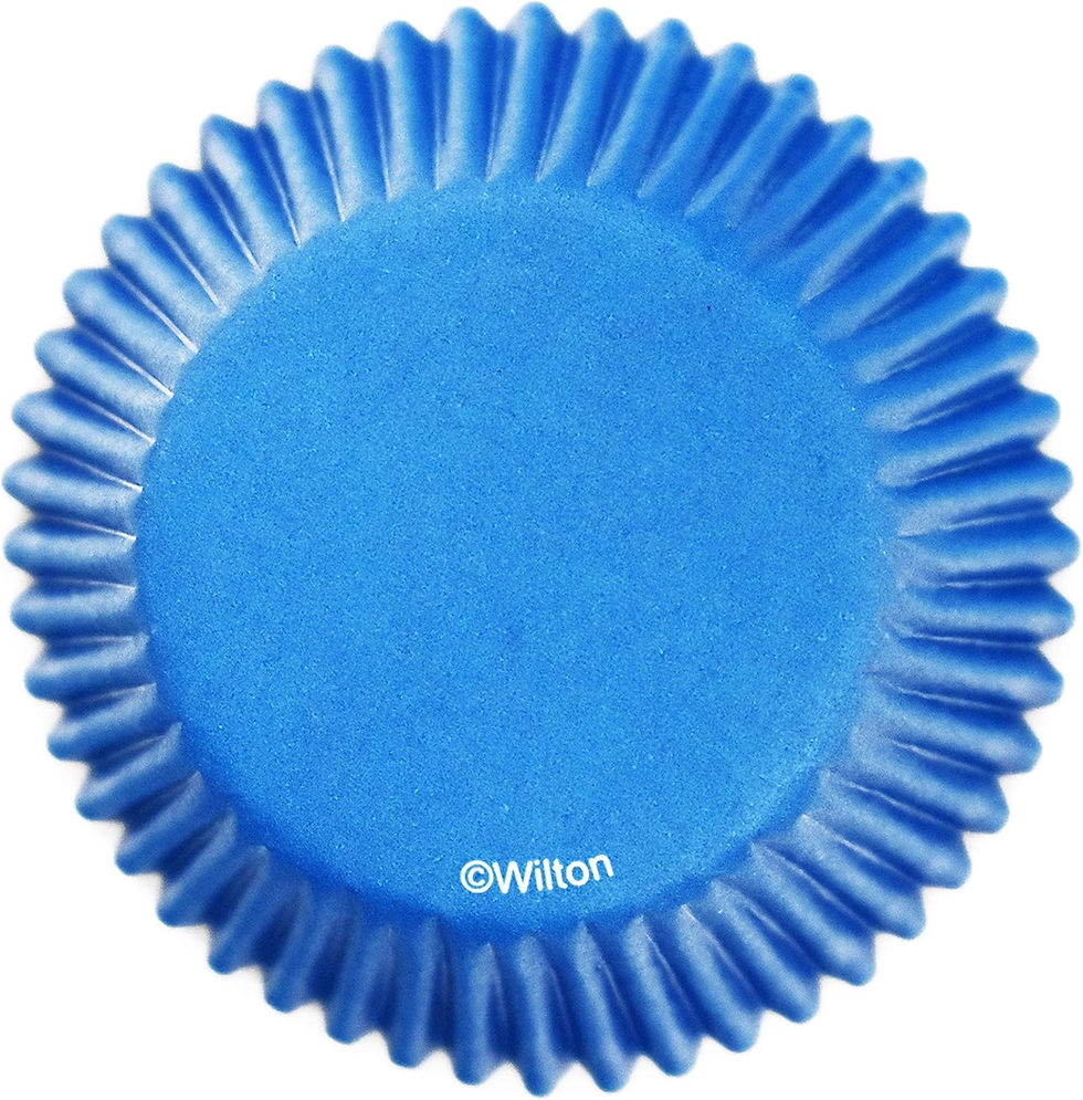 Wilton Baking Cups 75 Count Blue Disposable Round 2 Inch Pack Front View