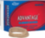 Alliance Rubber Advantage Rubber Bands #18 370 Count 1/4 lb Box Front View