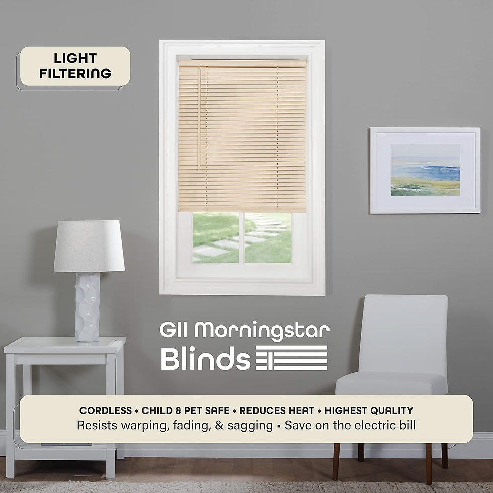 Achim Cordless GII Morningstar Horizontal Window Blind Side Angle