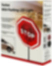 Parkez LED Parking Stop Sign Weighted Base Close-Up Front View