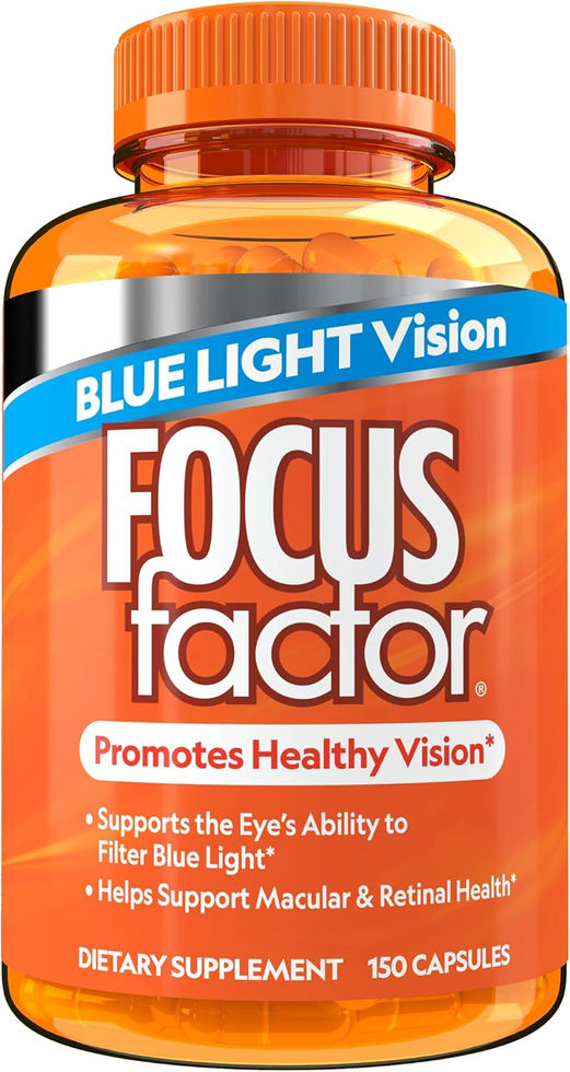 Focus Factor Blue Light Formula 150 Count Eye Vitamins Front View