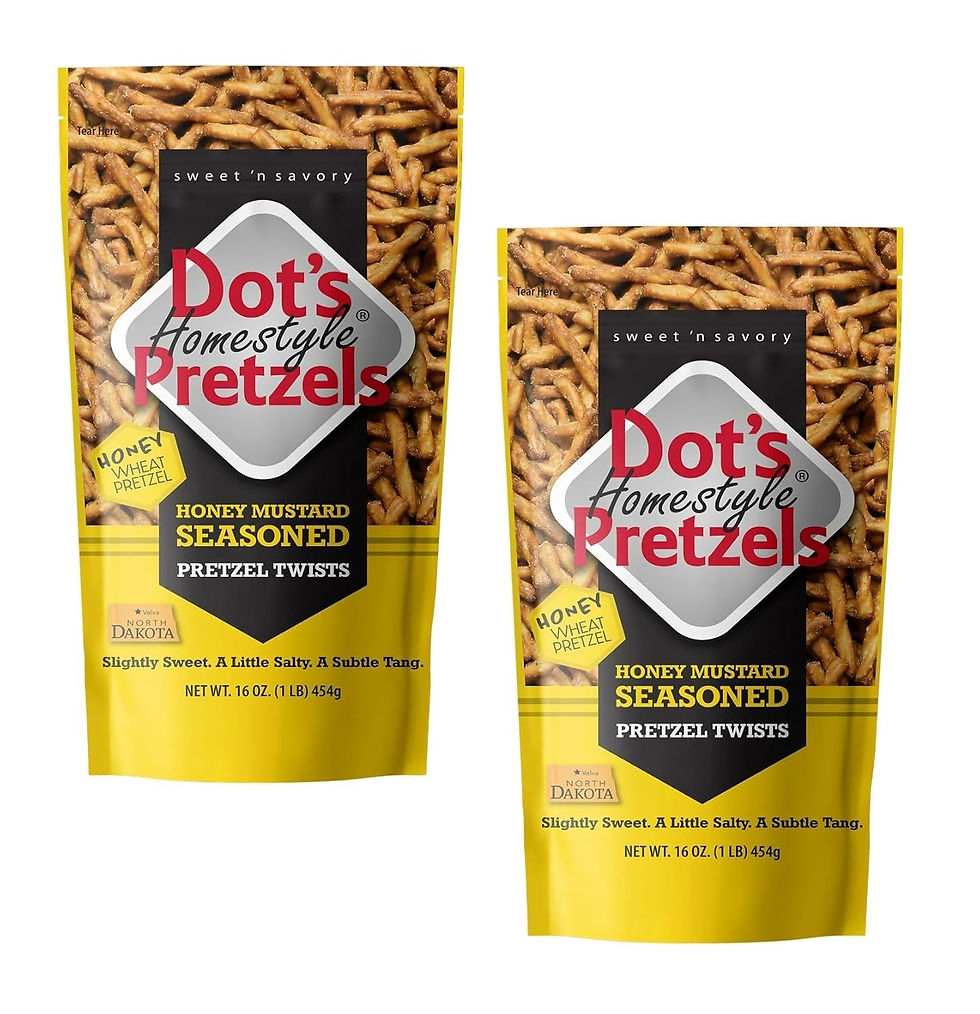 Dot’s Homestyle Pretzels Honey Mustard Pack of 2 – Bag Front View