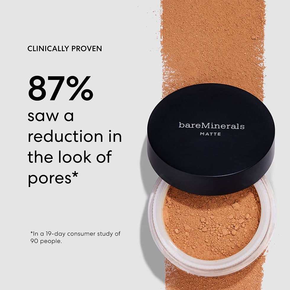 bareMinerals Talc-Free Vegan Matte Powder Face Makeup Packaging Angle