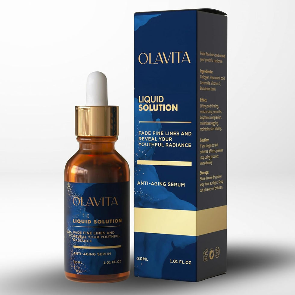 Olavita Liquid Solution Anti-Aging Face Serum 1.01 fl oz Bottle Front View