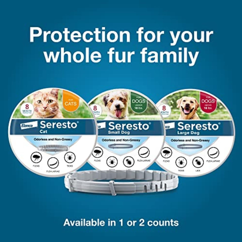 Seresto Vet-Recommended Flea & Tick Prevention Collar and Packaging Display