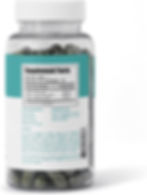 Body Magic Chlorophyll Vegan Detox Capsules 30 Count Label Side View