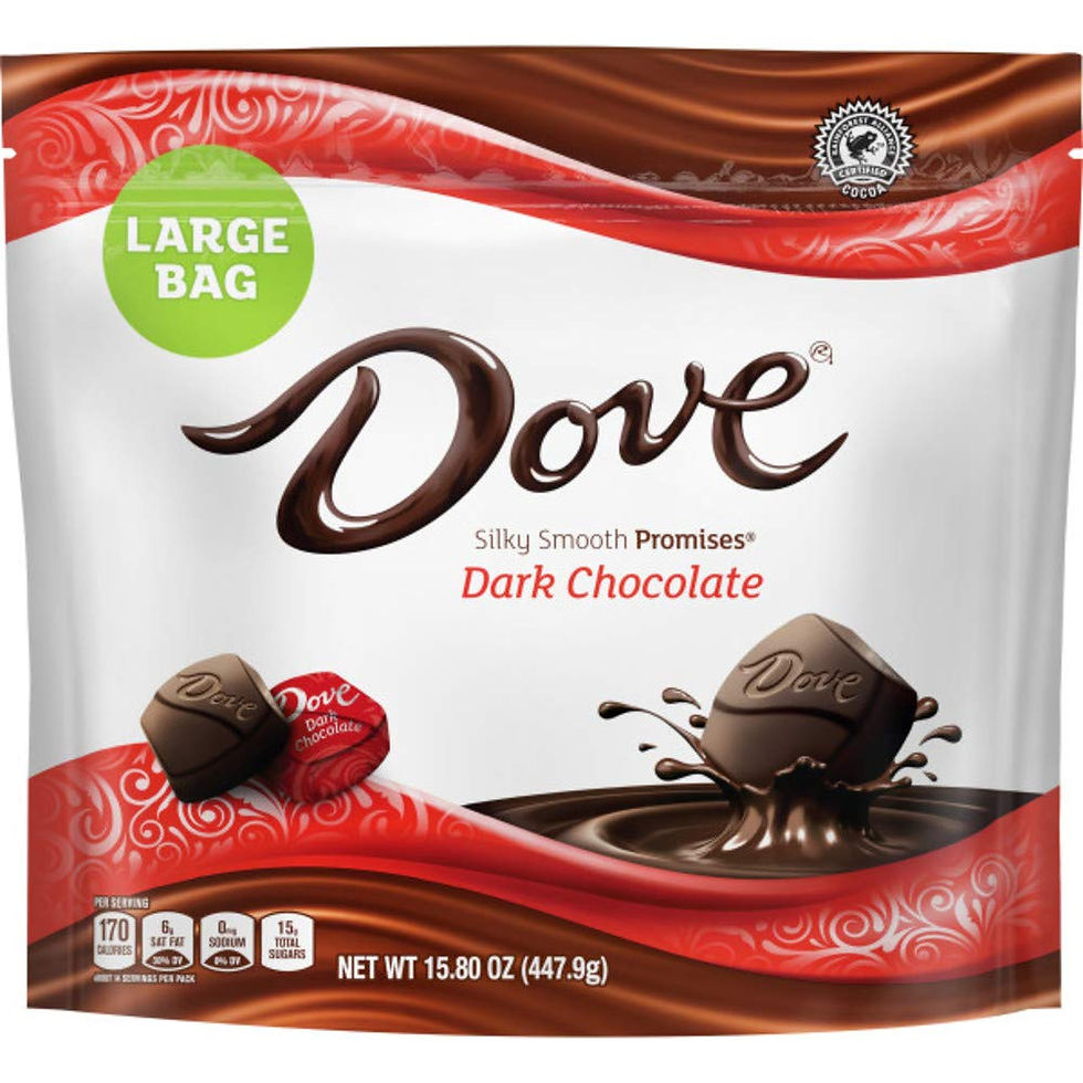 Dove Promises Dark Chocolate 15.8 oz Bag Front Packaging View