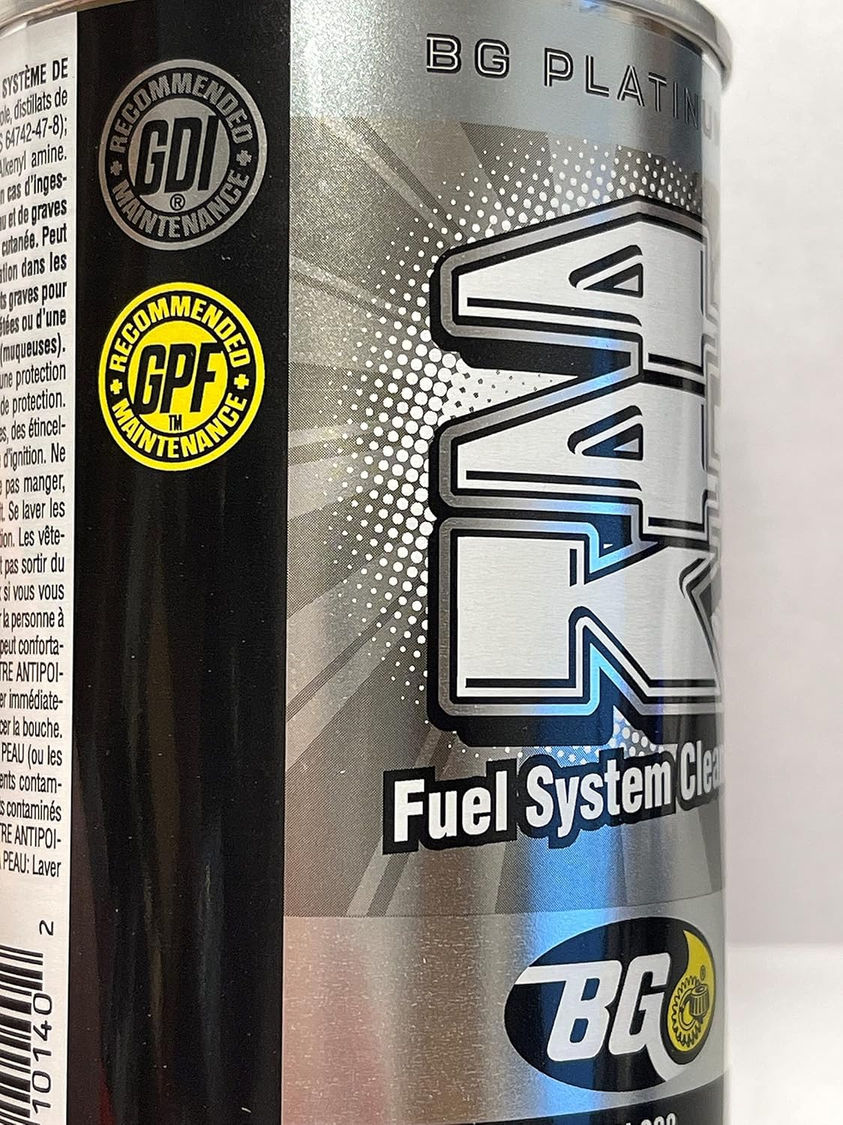 BG 44K Fuel Additive Cleaner Close-Up Packaging