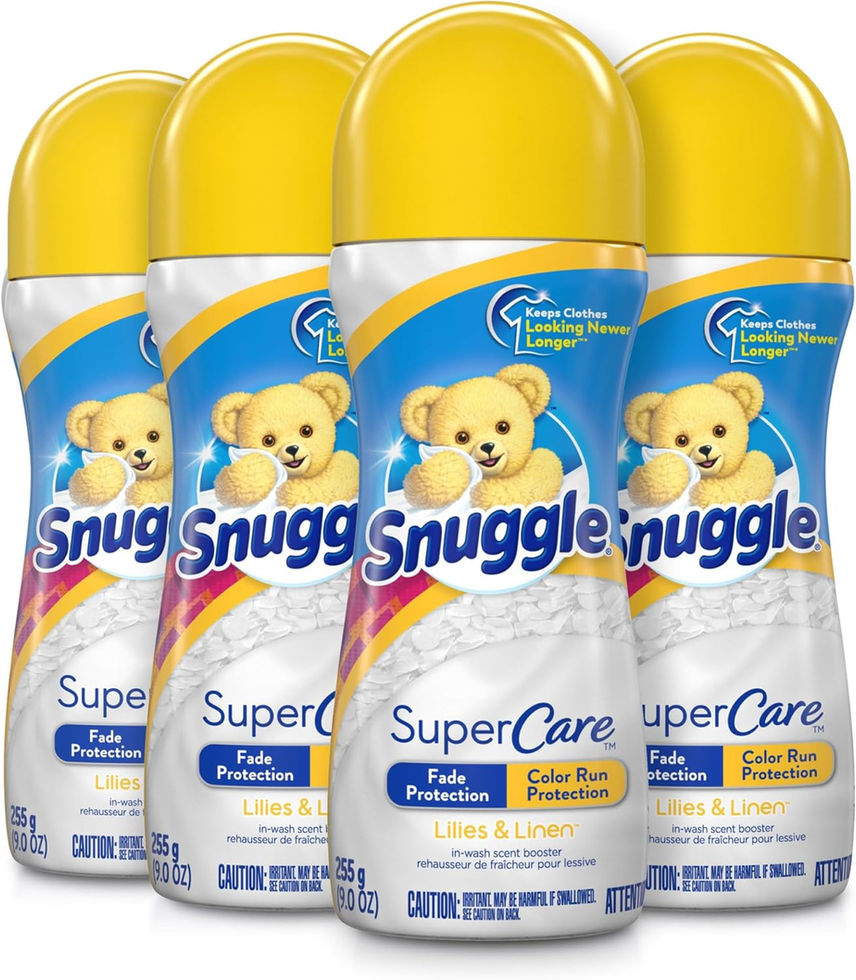 Snuggle SuperCare In-Wash Scent Booster Lilies and Linen 9 oz Bottle Front View