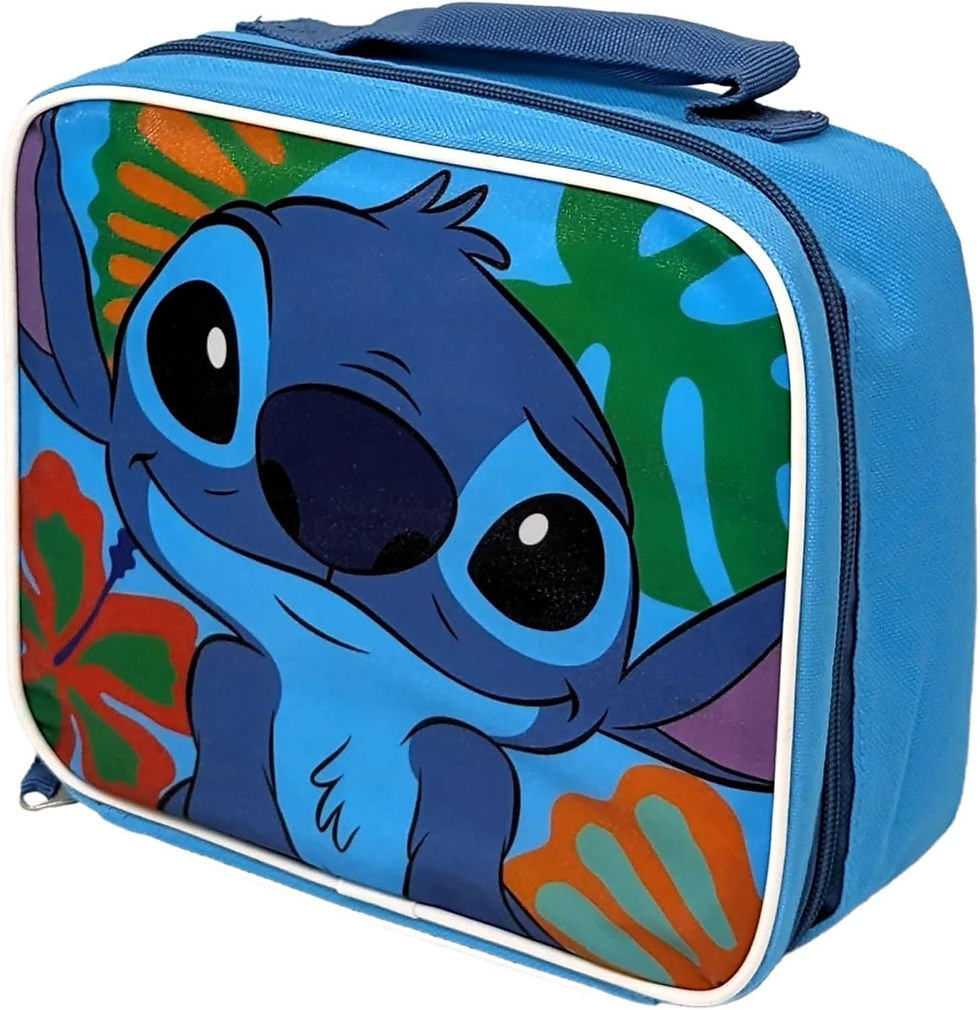 Fast Forward Stitch Lunch Bag 9x3.5x8 Inches – Washable School Bag Side View