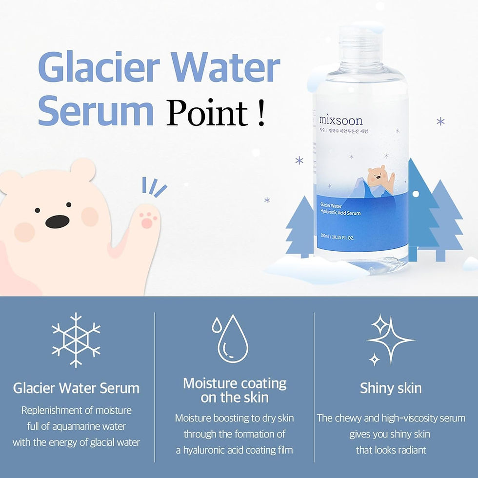 mixsoon Glacier Water Serum Texture and Pump Dispenser Close-Up