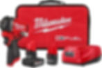 Milwaukee Electric M12 FUELTRADE Stubby 3/8 Impact Wrench Kit Front View