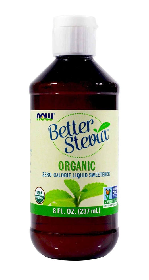 NOW Foods Organic Better Stevia 8oz 2-Pack Front View