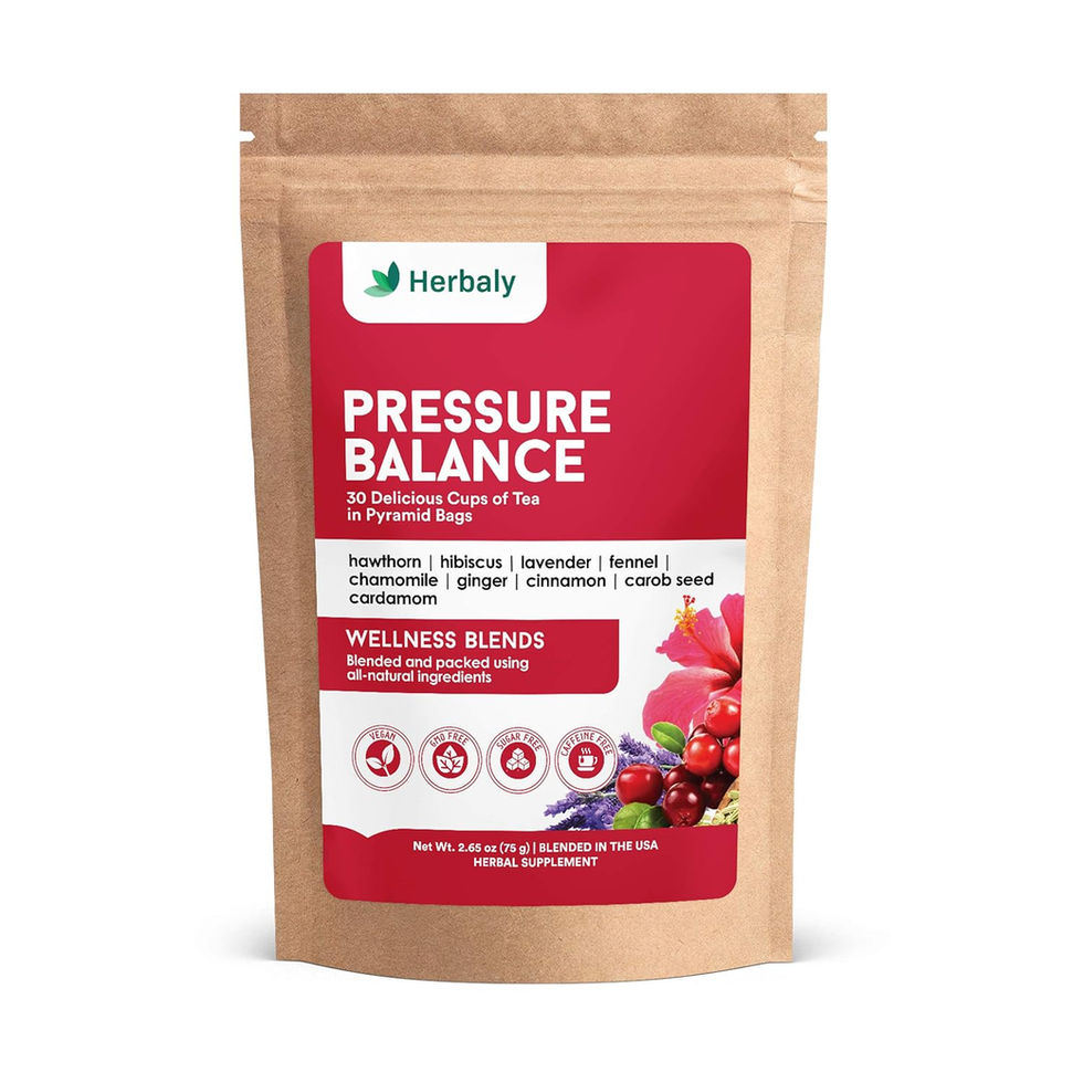 Herbaly Heart Functional Tea 30 Pyramid Tea Bags Front View