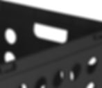 DqOasd File Storage Bin Side Angle Showing Stackable Design