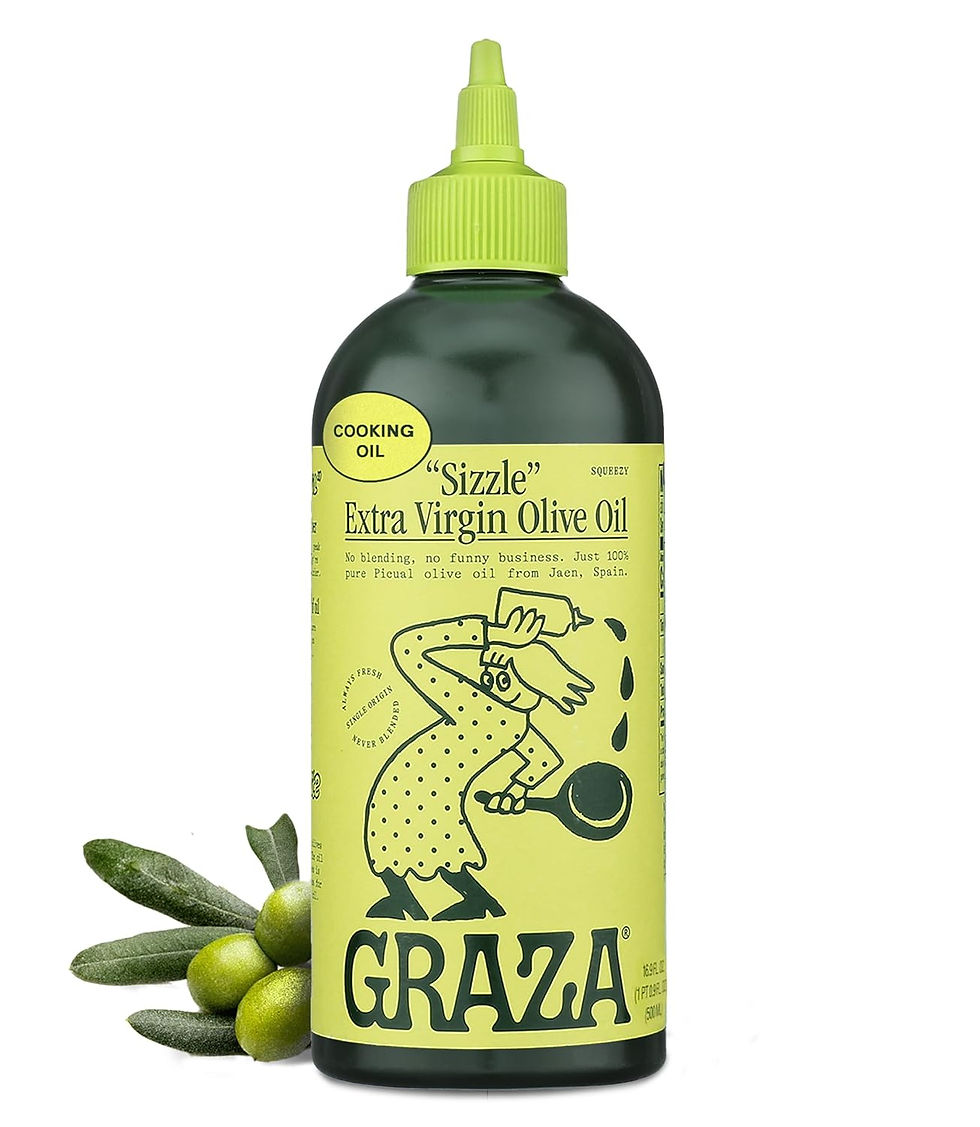 Graza Sizzle Extra Virgin Olive Oil 16.9 fl oz Squeeze Bottle Front View