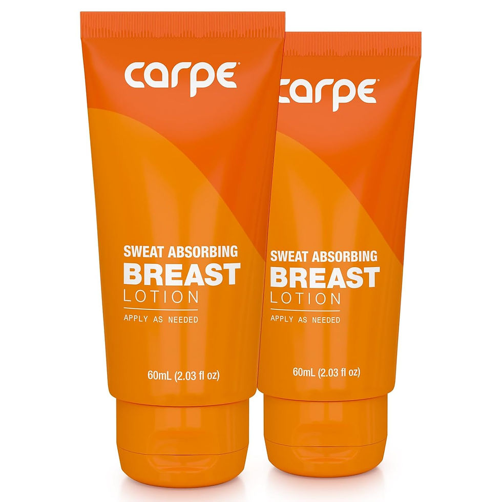 Carpe No-Sweat Breast Lotion 2-Pack Front View – Sweat Absorbing Lotion for Women