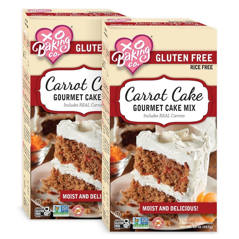 XO Baking Co. Gluten Free Carrot Cake Mix 2-Pack Front View