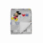 Disney Cudlie Baby Boy Mickey Mouse Sherpa Blanket Oh Boy Print Front View