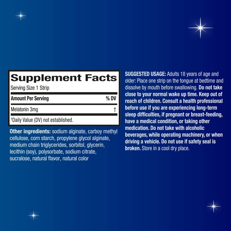 Unisom Simple Slumbers Return-to-Sleep Drug-Free Sleep Aid Strip Pack