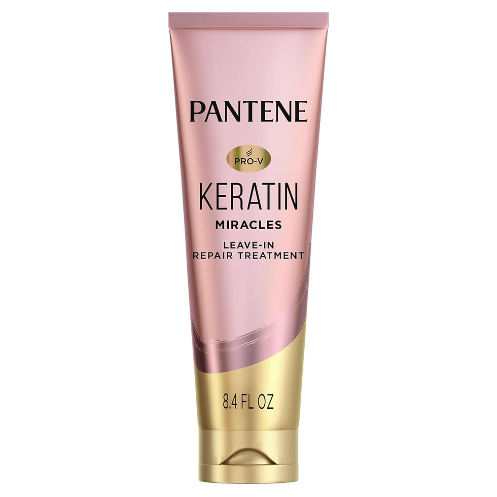Pantene Keratin Leave-In Conditioner with Argan Oil 8.4 Fl Oz Front Bottle View