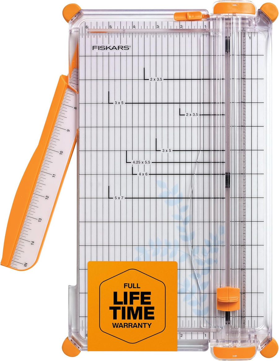 Fiskars Precision Paper Trimmer SureCut Deluxe 12 Inch Cut Length Front View