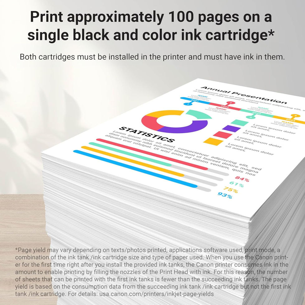 Canon PG243 CL244 Black and Color Ink Cartridges Packaging Side Angle