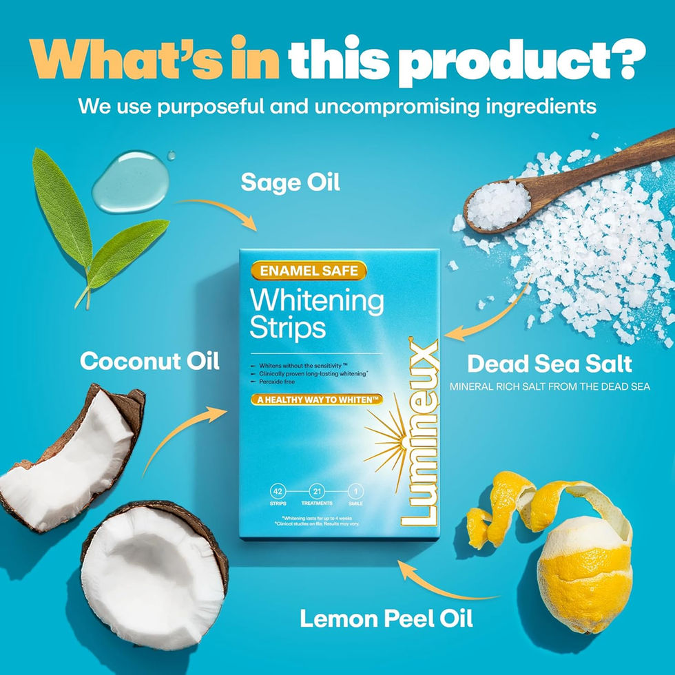 Lumineux Peroxide-Free Teeth Whitening Strips Enamel Safe Side View