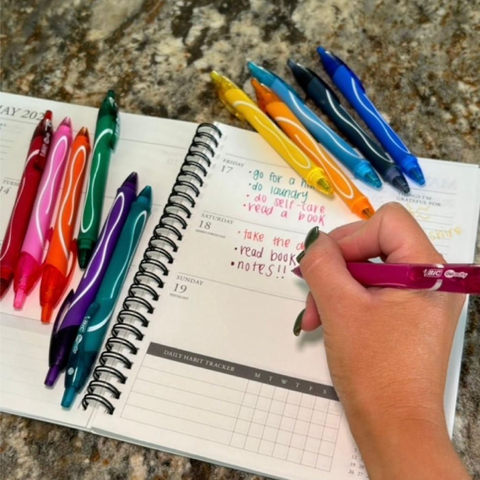 BIC 0.7mm Medium Point Gel Pens Side Angle