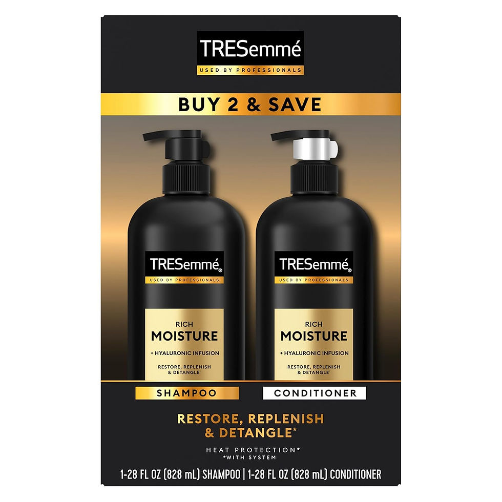 TRESemmé Rich Moisture Shampoo and Conditioner 2 Count Bottles Front View