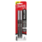 Sharpie Rollerball Pen Retractable 2-Pack Black – Front Packaging View