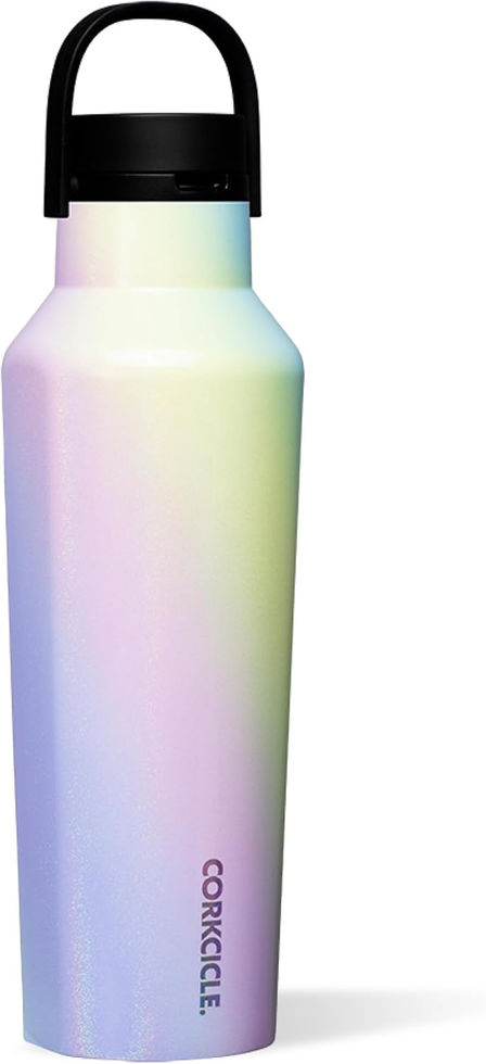 Corkcicle Sport Canteen Rainbow Unicorn 20 Oz Front View