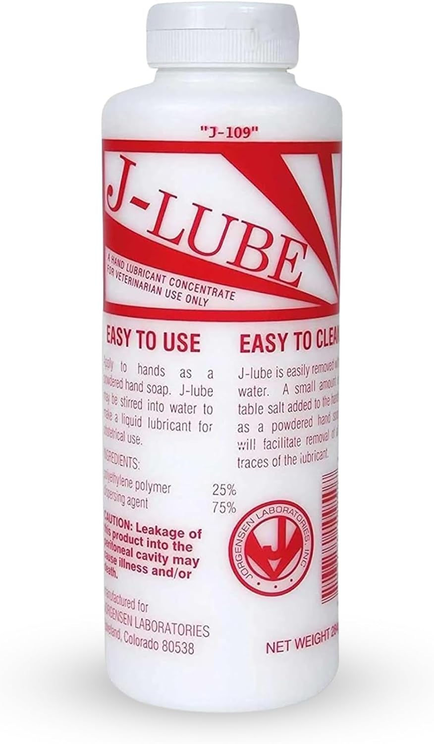 JorVet J-Lube Powder Lubricant 10oz Bottle Front View