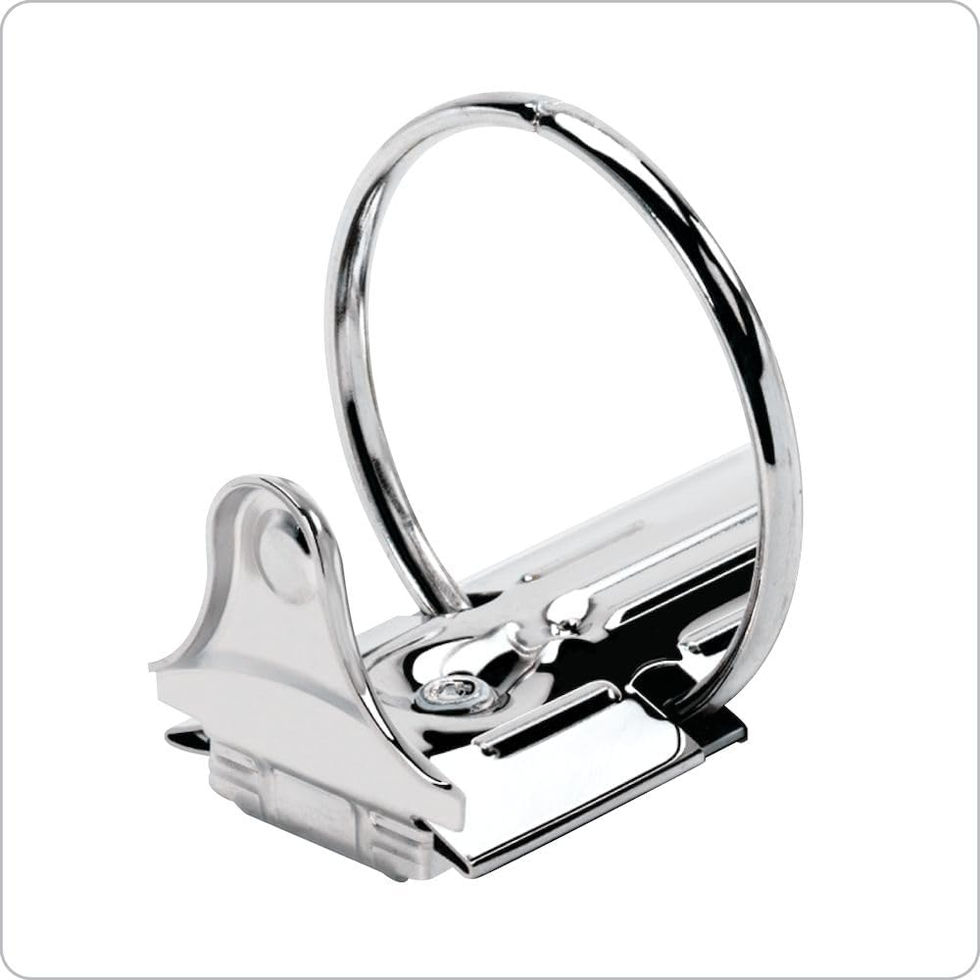 Cardinal White PVC-Free Office Binder Interior Pockets and Rings