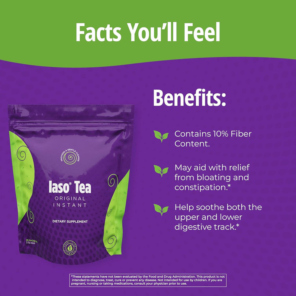 Total Life Changes Iaso Instant Tea Packaging Side Angle – Wholesale USA