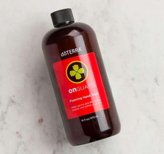 doTERRA On Guard Hand Wash Refill Bottle Close-Up Pump