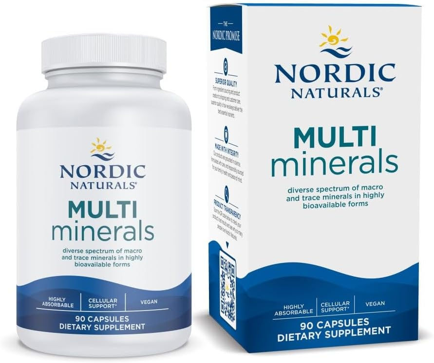 Nordic Naturals Multi Minerals 90 Capsules Bottle Front View