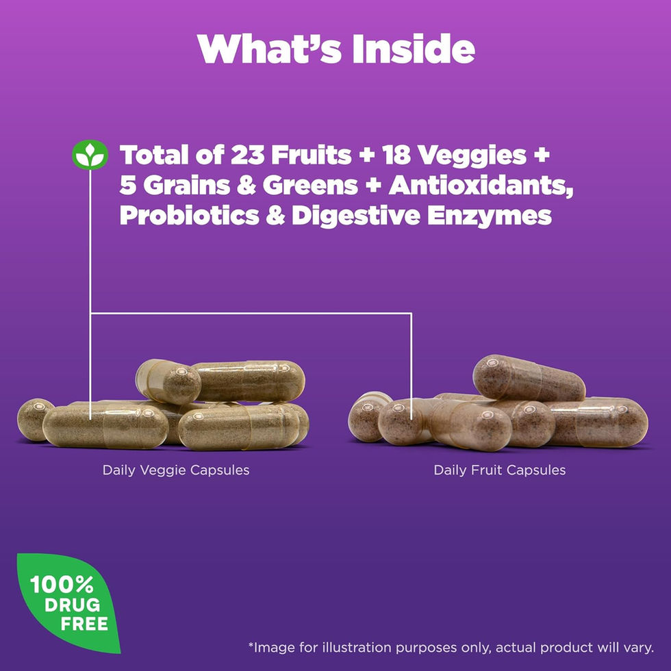 Natrol JuiceFestiv Organic Superfood Vitamin Capsules with Antioxidants