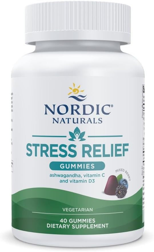 Nordic Naturals Stress Relief Gummies 40 Count Bottle Front View