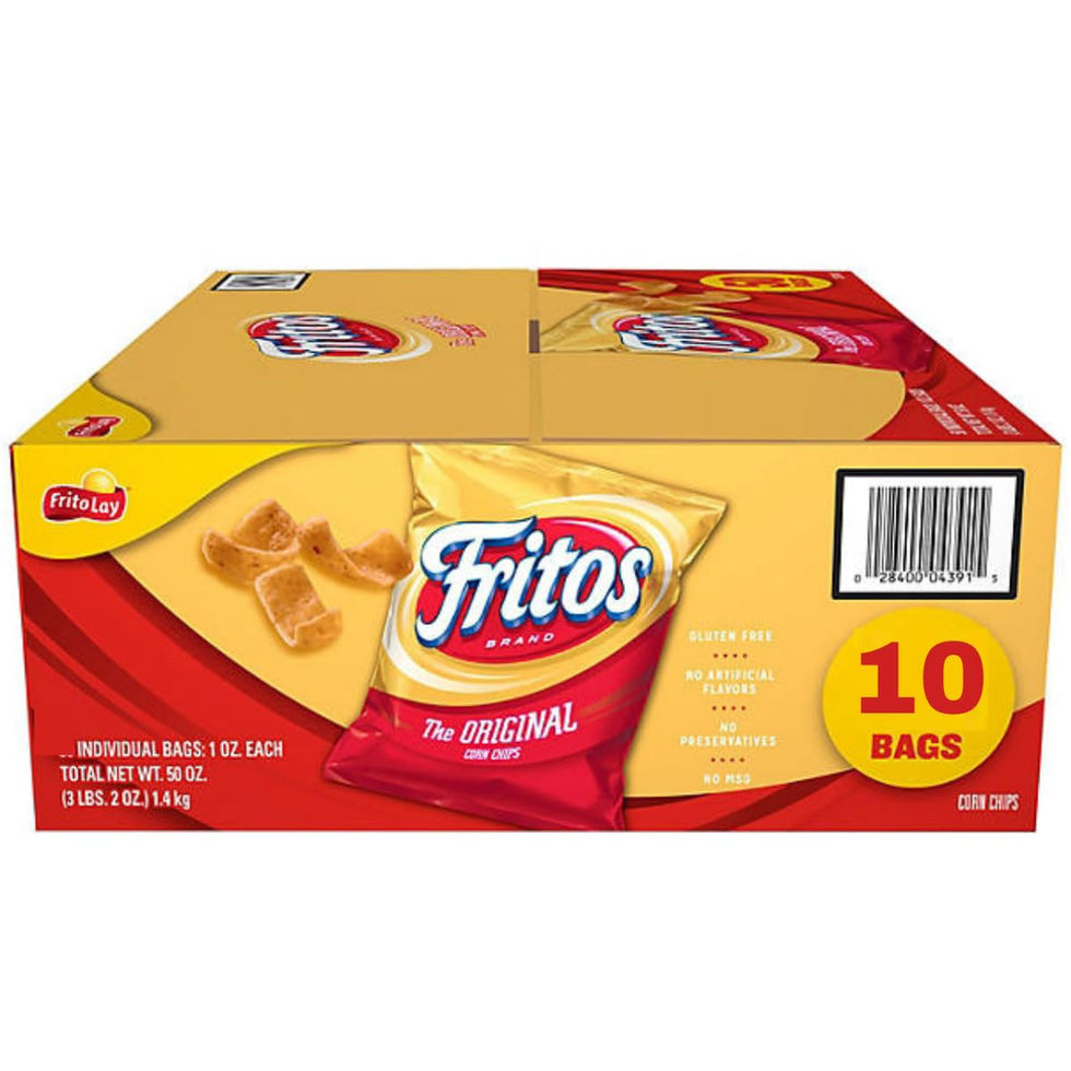 Zalro Fritos Corn Chips Original & Chili Cheese 10-Pack Front View