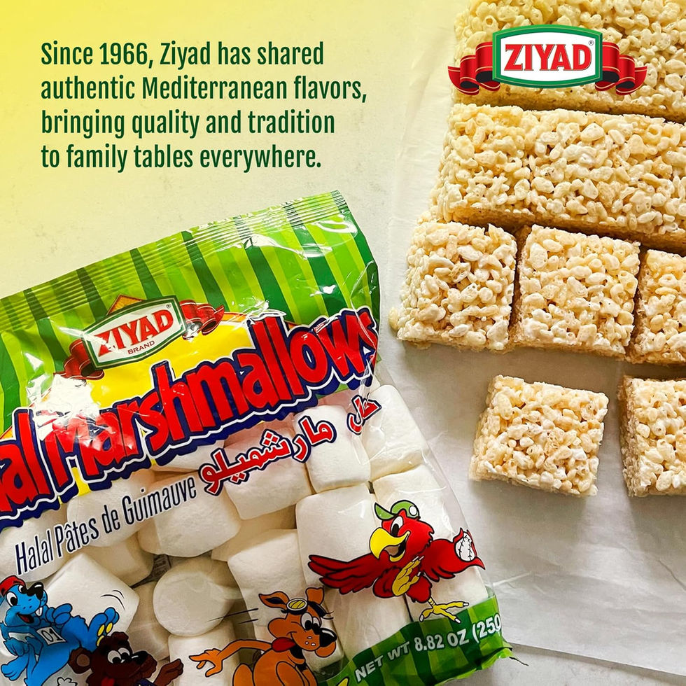 Ziyad Pork-Free Egg-Free Dairy-Free Gluten-Free Marshmallows Packaging