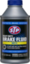 STP Heavy Duty DOT 3 Brake Fluid 12 Oz Bottle Front View