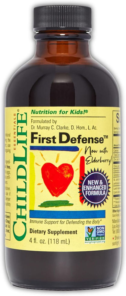 ChildLife Essentials First Defense Immune Support Syrup 4 fl oz Bottle Front View