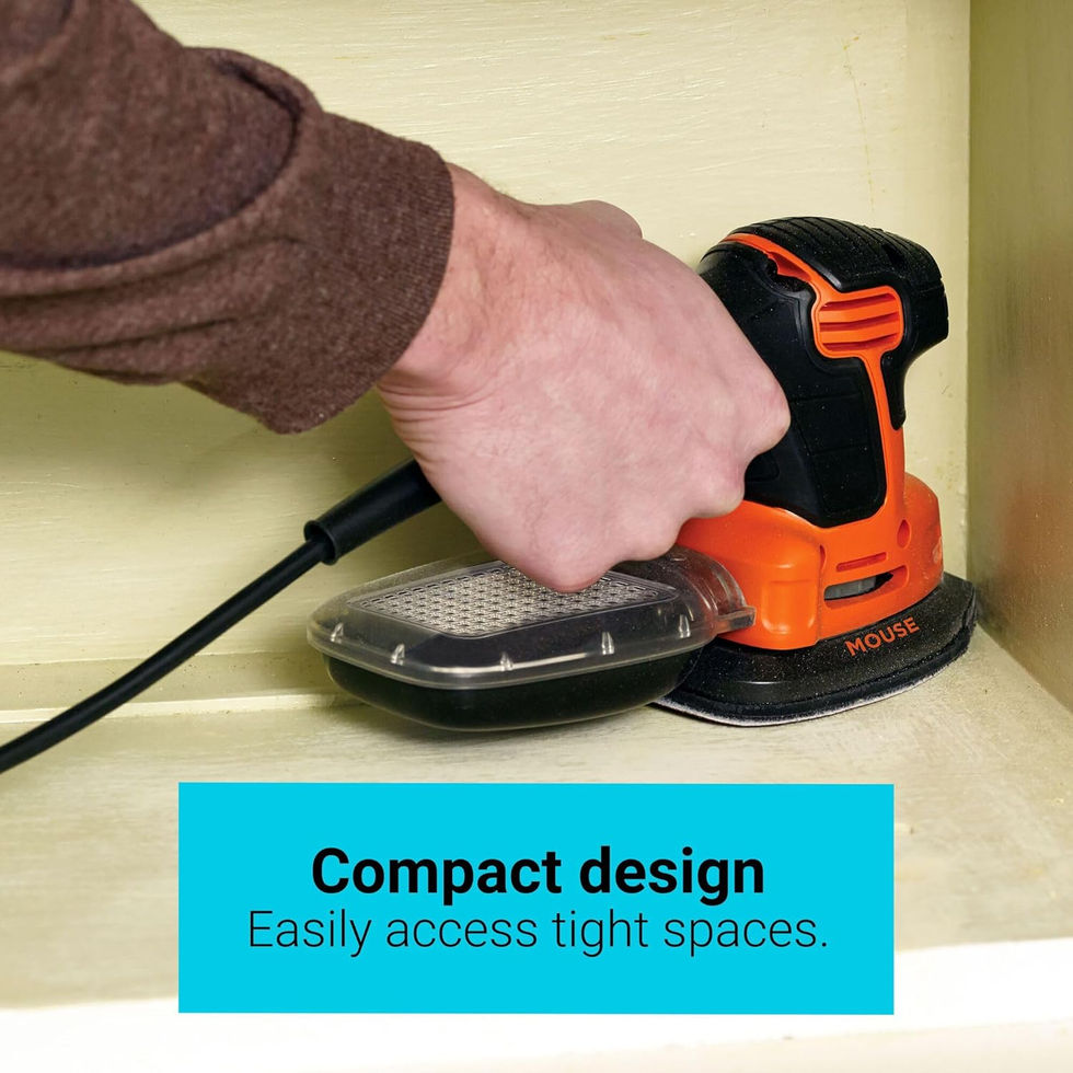 BLACK+DECKER 16,000 OPM Detail Sander with Dust Collector Side Angle