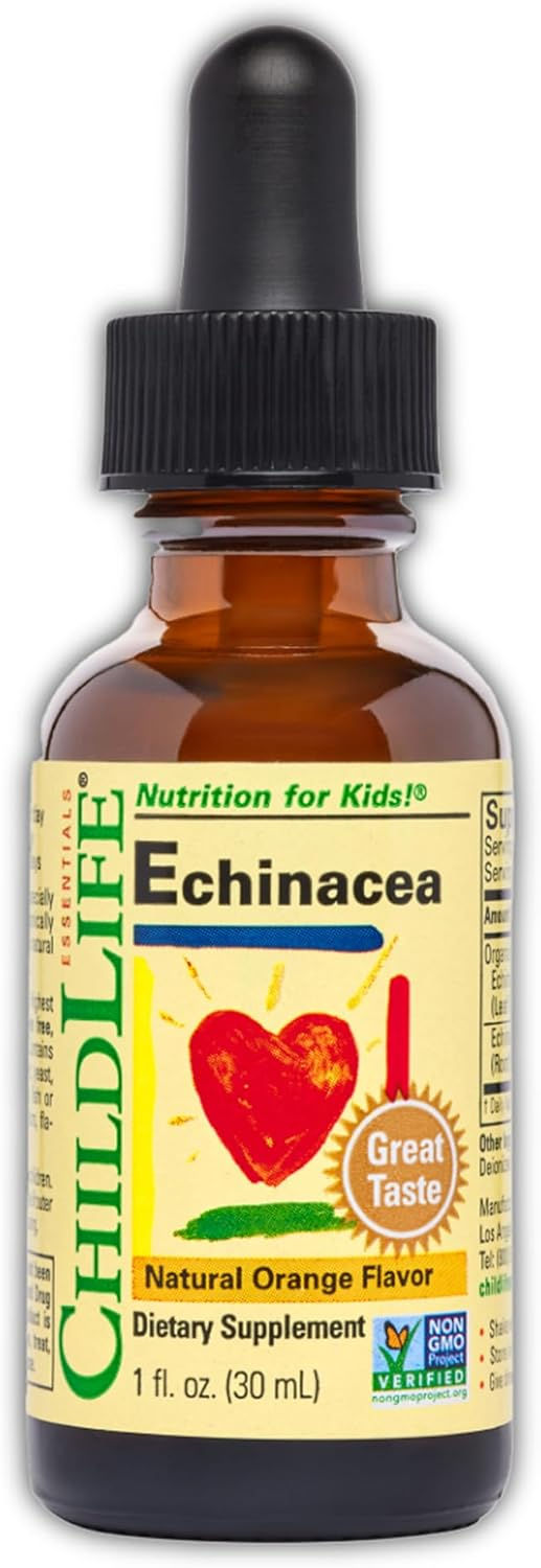 CHILDLIFE ESSENTIALS Echinacea for Kids 1 Fl Oz Bottle Front View